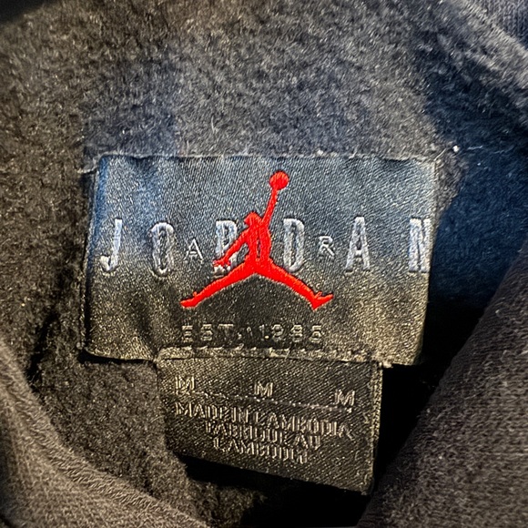 Jordan Black and Red Hoodie - Picture 2 of 2